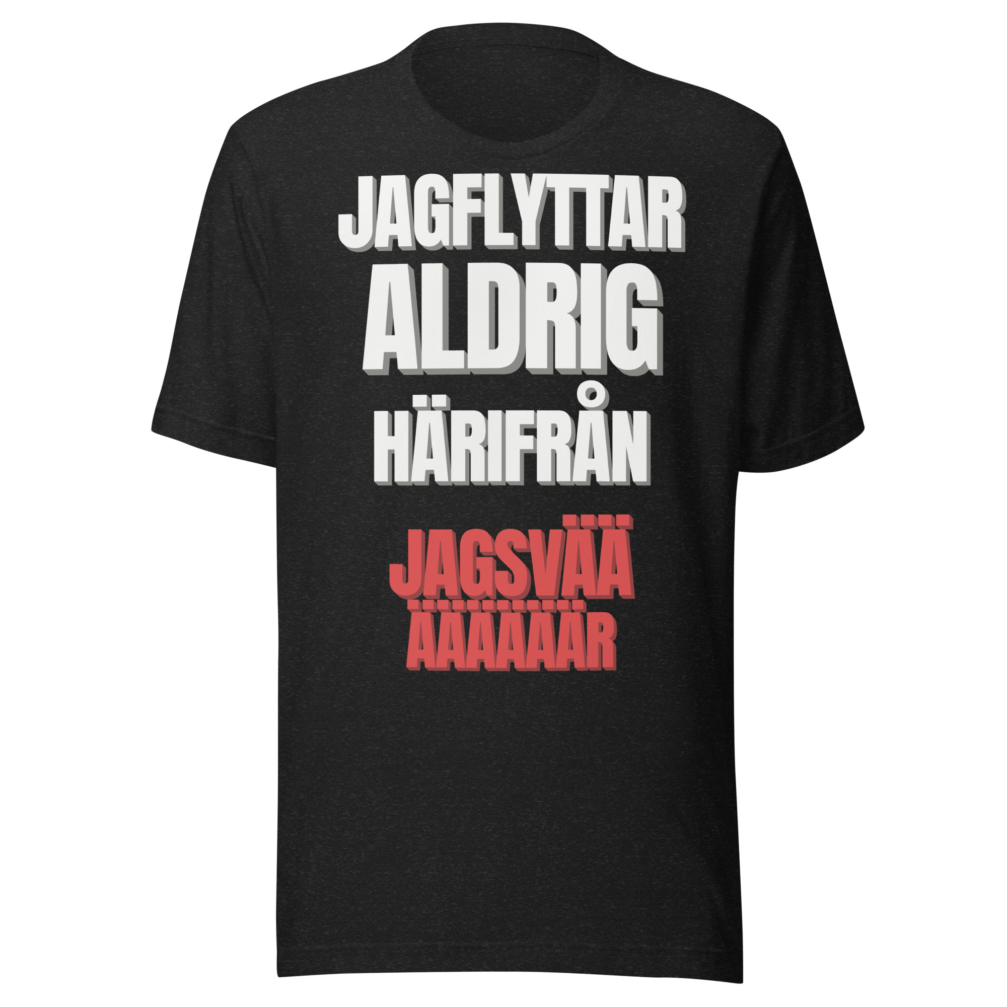 Upploppet T-shirt svart